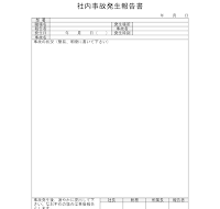 사내사고발생보고서(일어) 사내사고발생보고서(일어)